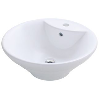 Polaris Sinks P002vw White Porcelain Vessel Sink