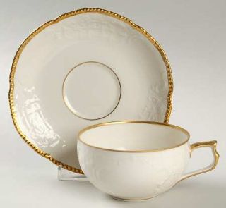 Rosenthal   Continental Barbara (Sanssouci) Flat Cup & Saucer Set, Fine China Di
