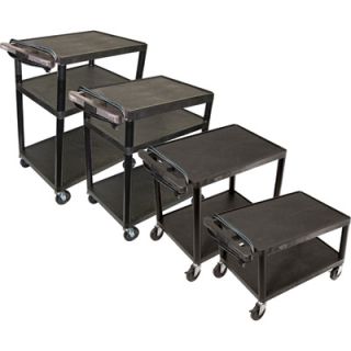Luxor Adjustable Utility Cart   3 Electrical Outlets, 400 Lb. Capacity, Model#