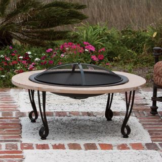 39in. Firepit with Cast Iron Rim
