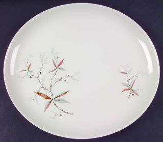 Syracuse Finesse 12 Oval Serving Platter, Fine China Dinnerware   Carefree, Bro