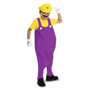 Boys Super Mario Bros.   Wario Deluxe Costume