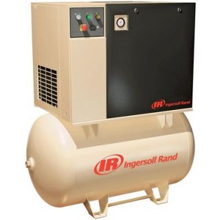 Ingersoll Rand Rotary Screw Compressor   460 Volts, 3 Phase, 15 HP, 55 CFM,