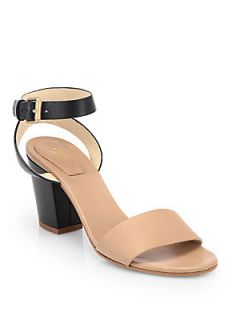 Chloe Leather Ankle Strap Sandals