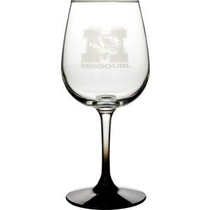 Missouri Tigers Boelter Brands Satin Etch Wine Glass