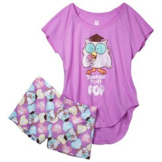 Tootsie Pop Juniors Pajama Set   Purple L