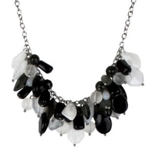 Womens Statement Necklace   Black/Silver (17)