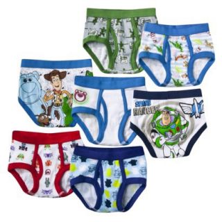 7 Pack Underwear , Little Boys Toy Story 2T 3T
