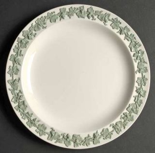 Wedgwood Celadon On Cream Color (Plain Edge) Luncheon Plate, Fine China Dinnerwa