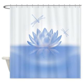  Blue Lotus and Dragonflies Shower Curtain  Use code FREECART at Checkout