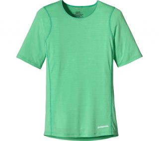 Womens Patagonia Short Sleeve Outpacer Shirt   Desert Turquoise Short Sleeve Sh