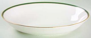 Royal Doulton Oxford Green (England) 9 Oval Vegetable Bowl, Fine China Dinnerwa