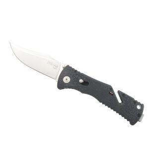 SOG Knives TF2 Trident Straight Edge Folding Knife Satin Polish
