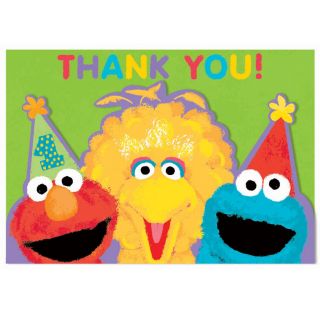 Sesame Street 1st Birthday   Thank You Notes