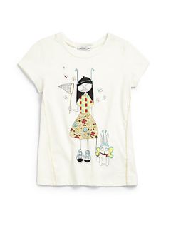 Little Marc Jacobs Girls Ms. Marc Tee   Ivory