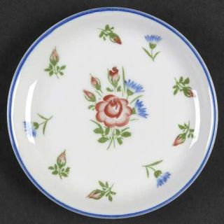 Sadek Colonial Childs Plate, Fine China Dinnerware   Williamsburg,Blue & Red Fl