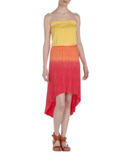 Tie Dye Maxi Dress, Yellow Ombre