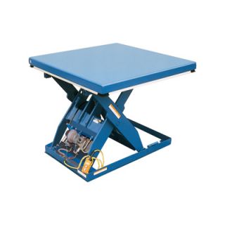 Vestil Scissor Lift Table   Rotary Air/Hydraulic, 48in.L x 40in.W, Model# AHLT 