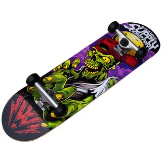 Shaun White Street Series Zombie Complete Skateboard (Green, yellow, black, purple, whiteDimensions 32 inches long x 8 inches wide x 5 inches highWeight 5 pounds )
