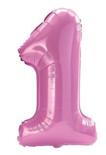 Pink 1 Jumbo Foil Balloon
