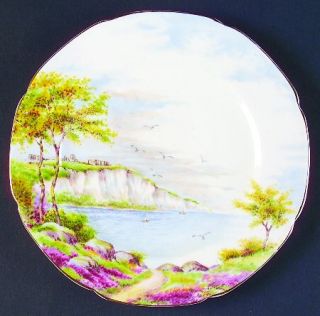 Paragon Cliffs Of Dover Salad Plate, Fine China Dinnerware   Flowers,Cliffs Over
