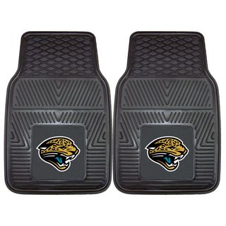 Fanmats Jacksonville Jaguars 2 piece Vinyl Car Mats (100 percent vinylDimensions 27 inches high x 18 inches wideType of car Universal)