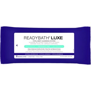 Medline Readybath Luxe Total Body Cleansing Heavyweight Washcloths, Fragrance free (case Of 24)