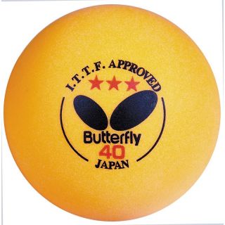 Butterfly ITTF Approved Orange 3 Star Table Tennis Balls Multicolor   B3Y1240
