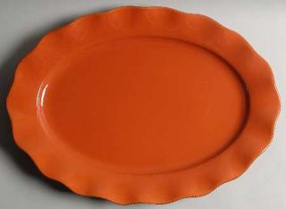 Better Homes and Garden Harvest Dried Peach 20 Oval Serving Platter, Fine China