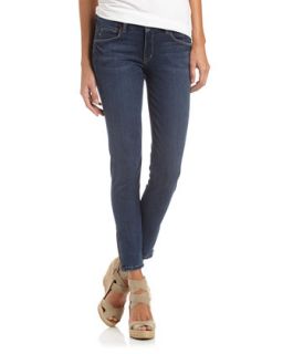 Touch Stretch Zip Cuff Ankle Jeans, IMJ