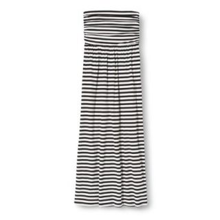 Merona Womens Strapless Maxi Dress   Black/White   XL