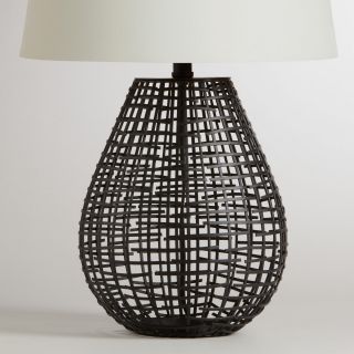 Pasha Basketwork Table Lamp Base   World Market