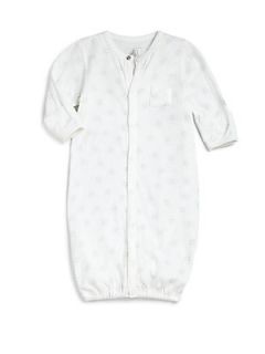 Petit Bateau Infants Starry Convertible Gown   White