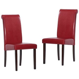 Warehouse Of Tiffany Red Dining Chairs (set Of 2)