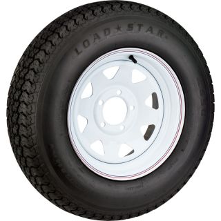 High Speed Radial Trailer Tire Assembly, Spoked, ST205/75R15