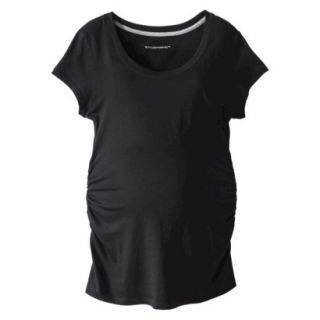 Liz Lange for Target Maternity Short Sleeve Basic Tee   Black XXL