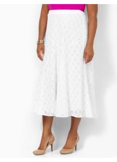 Catherines Plus Size Cirque Lace Skirt   Womens Size 1X, White