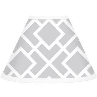Sweet Jojo Designs Grey And White Diamond Lamp Shade (Grey/whiteMaterials 100 percent cottonDimensions 7 inches high x 10 inches bottom diameter x 4 inches top diameterThe digital images we display have the most accurate color possible. However, due to 
