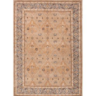 Hand tufted Traditional Oriental Pattern Brown Rug (36 X 56)
