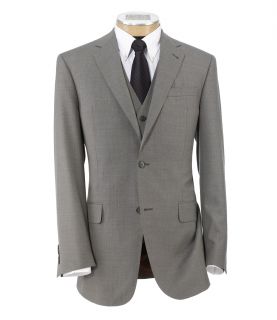 Joseph 2 Button Wool Vested Suit with Pleated Front Trousers JoS. A. Bank Mens