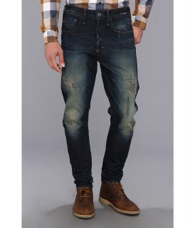 G Star C 3D Loose Tapered in Dark Aged Destroyed Mens Jeans (Blue)