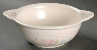 Pfaltzgraff Tea Rose Lugged Soup/Cereal Bowl, Fine China Dinnerware   Stoneware,