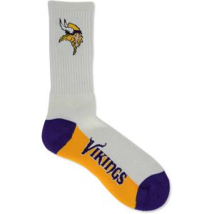 Minnesota Vikings For Bare Feet Crew White 506 Sock