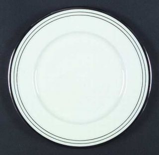 Lenox China H323 Dinner Plate, Fine China Dinnerware   Platinum Bands, No Decals
