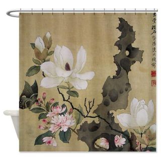  Chen HongShou Leaf Album Painting Shower Curtain  Use code FREECART at Checkout