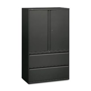 HON 800 Series 42 Lateral File with Storage 895 Finish Charcoal