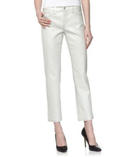 Alisha Cropped Dyed Jeans, Frosted
