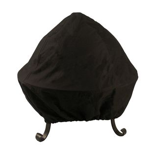 30 inch Black Screened Vinyl Fire Pit Cover