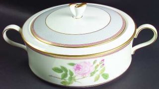 Mikasa Royal Passion Round Covered Vegetable, Fine China Dinnerware   Pink Rose