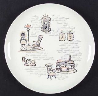Marcrest Gay Nineties Dinner Plate, Fine China Dinnerware   Furniture, Lamps, Fa